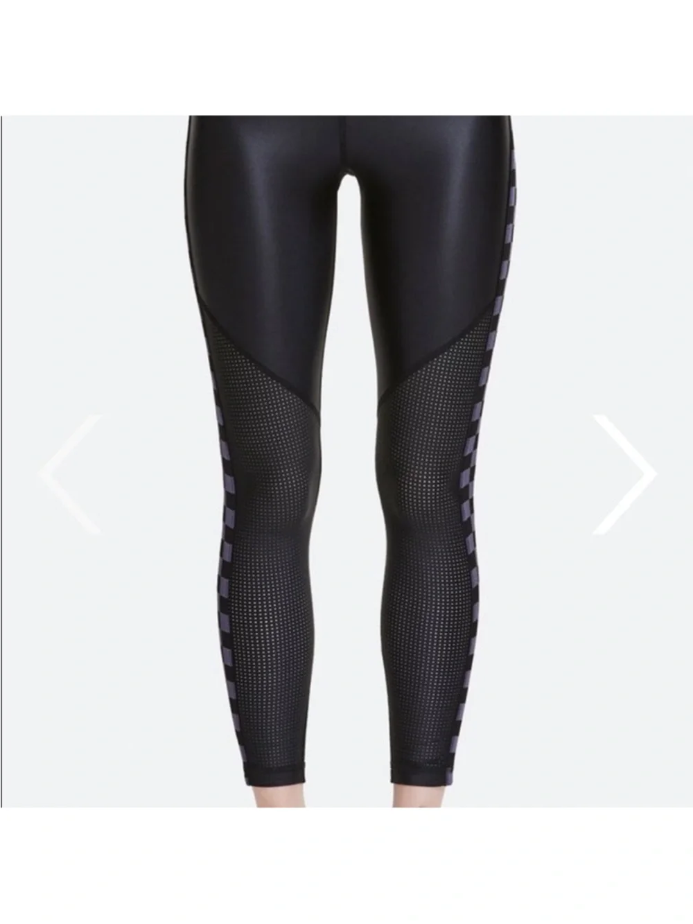 Alala Varsity Perforated High-Rise Legging in Black & Checker Size XS EUC